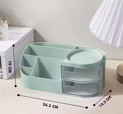 Multipurpose Makeup Organizer, Cosmetic Storage Box with Drawers