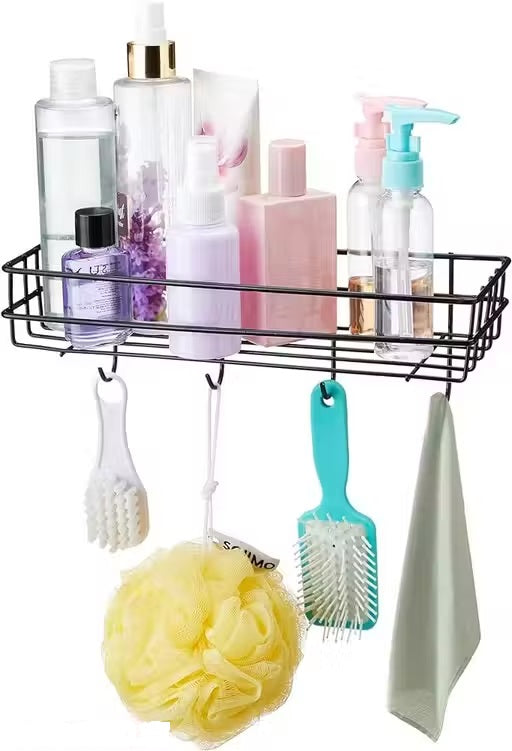 Steel Self-Adhesive Multipurpose Bathroom Shelf