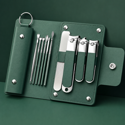 Professional 10 in 1 Nail Clipper & Ear Cleaner Set