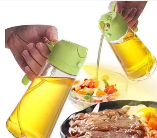 2 in 1 Oil Sprayer and Dispenser Bottle for Kitchen